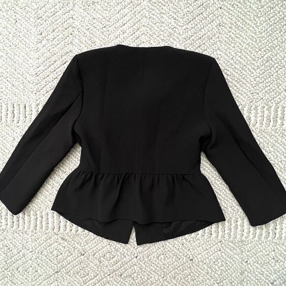 ModCloth Black Ruffle Blazer - Sz S - Picture 12 of 16